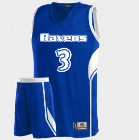 Basketball Jerseys, Poe Elementary Classical School Ravens