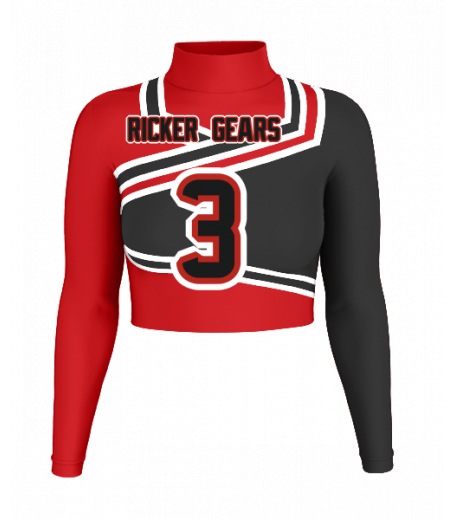 Delray Mock Neck Crop Jersey