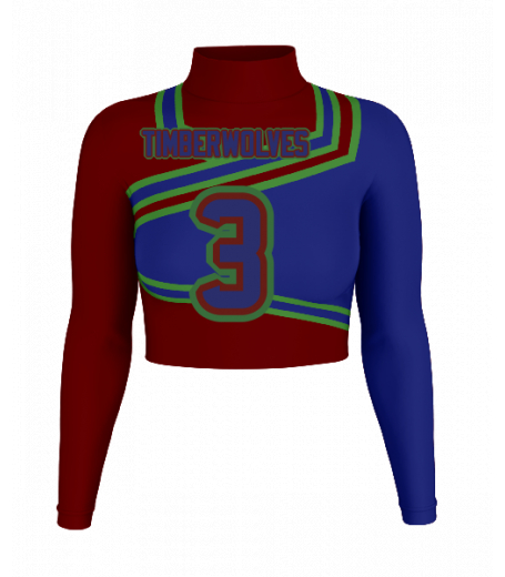 Delray Mock Neck Crop Jersey