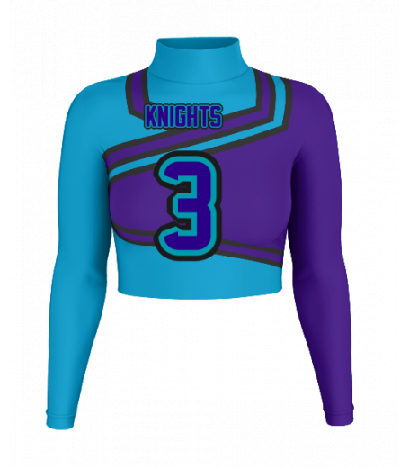 Delray Mock Neck Crop Jersey