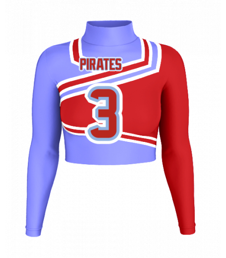 Delray Mock Neck Crop Jersey