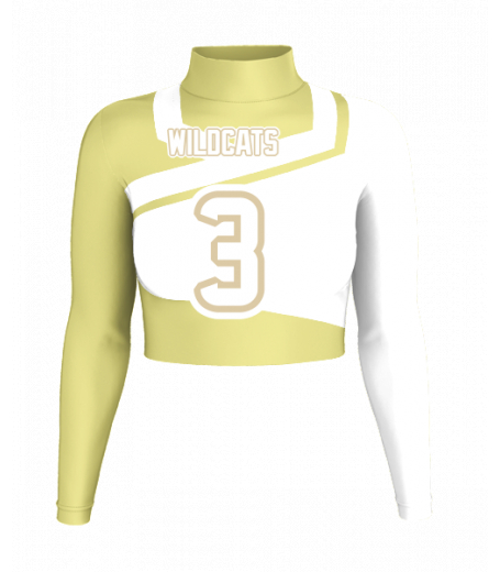 Delray Mock Neck Crop Jersey