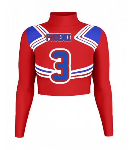 Hampton Beach Mock Neck Crop Jersey