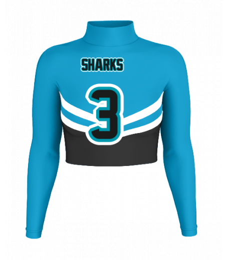 Ocean City Mock Neck Crop Jersey