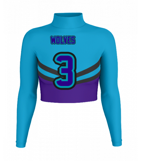 Ocean City Mock Neck Crop Jersey