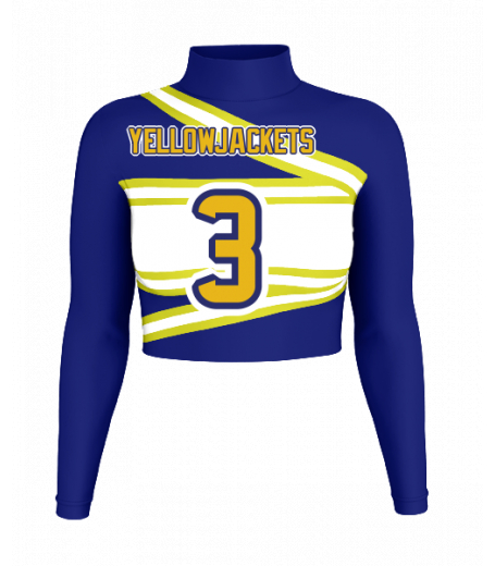 Ocean Springs Mock Neck Crop Jersey