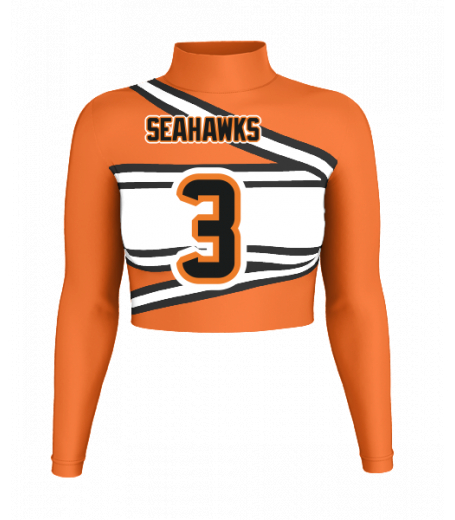 Ocean Springs Mock Neck Crop Jersey