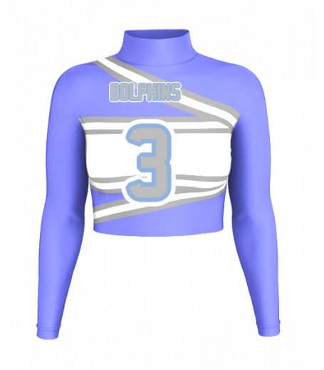 Ocean Springs Mock Neck Crop Jersey