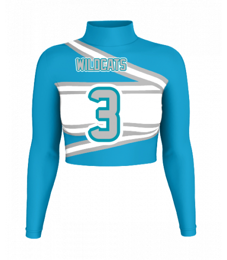 Ocean Springs Mock Neck Crop Jersey