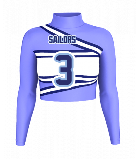 Ocean Springs Mock Neck Crop Jersey