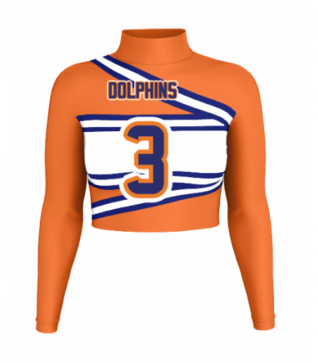 Ocean Springs Mock Neck Crop Jersey