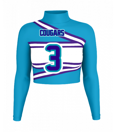 Ocean Springs Mock Neck Crop Jersey