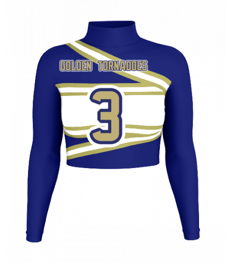 Ocean Springs Mock Neck Crop Jersey