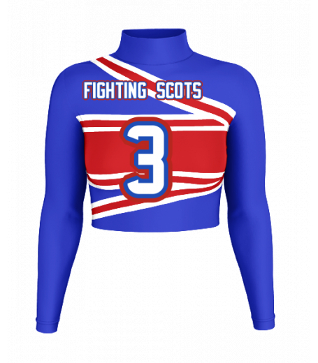 Ocean Springs Mock Neck Crop Jersey