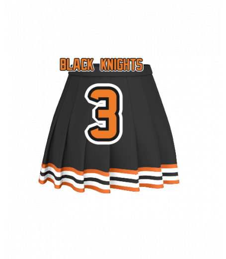 Orange Beach Pleated Skirt Jersey