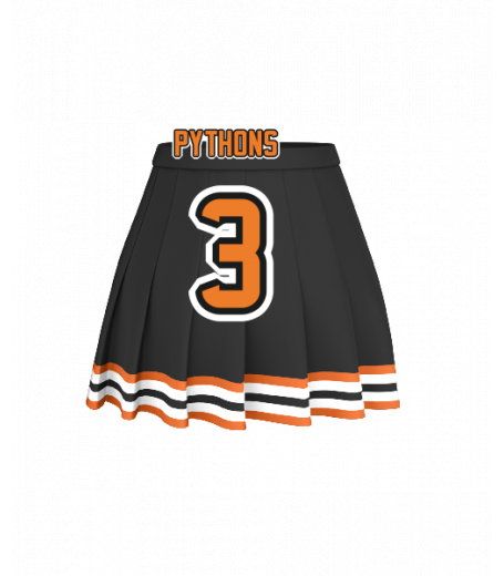 Orange Beach Pleated Skirt Jersey