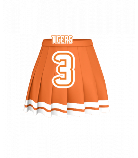 Orange Beach Pleated Skirt Jersey