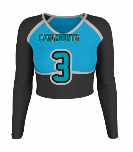 Cannon Beach V  Neck Crop Jersey