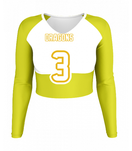 Cannon Beach V  Neck Crop Jersey