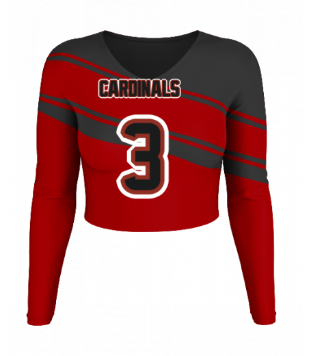 Cape May V  Neck Crop Jersey