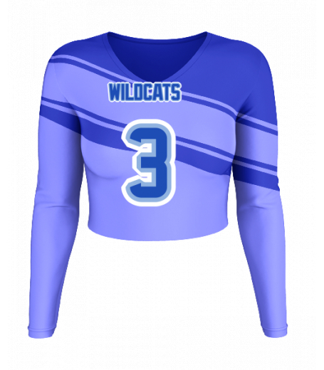 Cape May V  Neck Crop Jersey