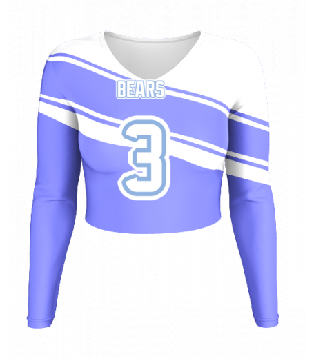 Cape May V  Neck Crop Jersey