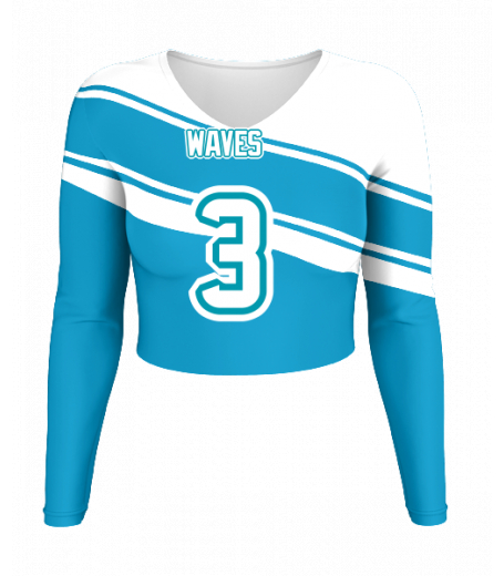 Cape May V  Neck Crop Jersey