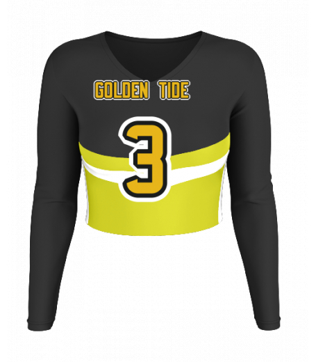 Carmel V  Neck Crop Jersey