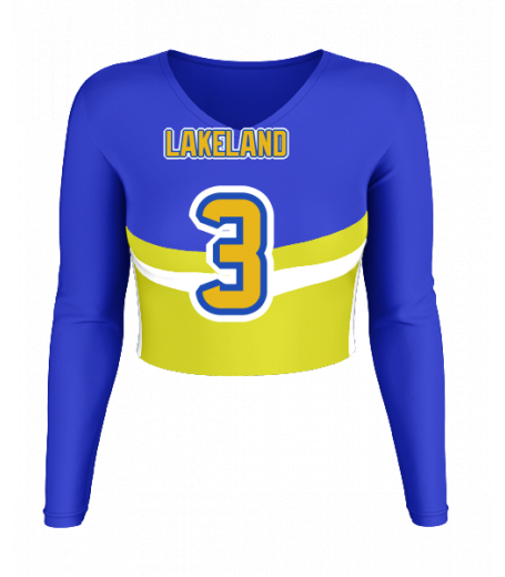 Carmel V  Neck Crop Jersey