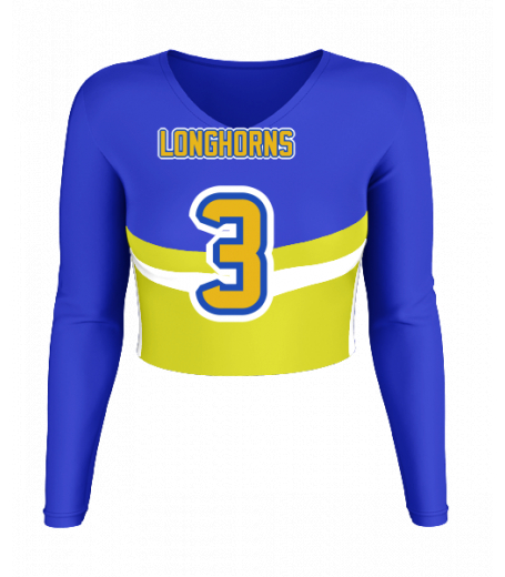 Carmel V  Neck Crop Jersey