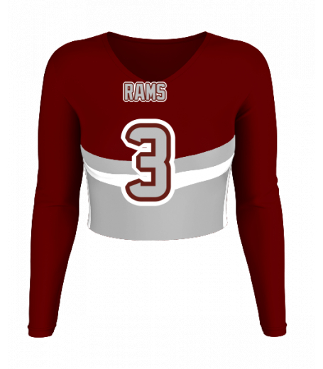 Carmel V  Neck Crop Jersey