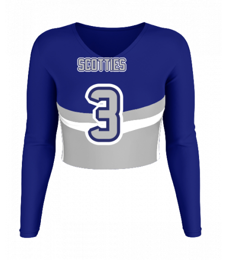 Carmel V  Neck Crop Jersey