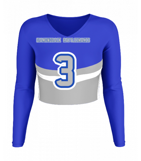 Carmel V  Neck Crop Jersey