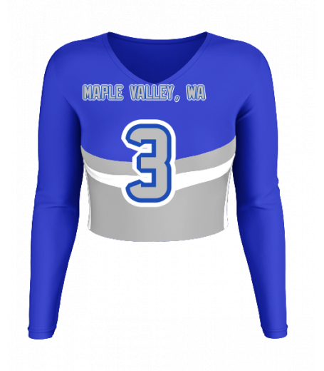 Carmel V  Neck Crop Jersey