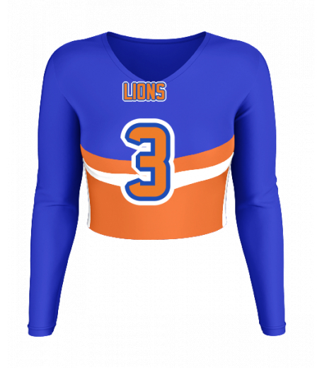 Carmel V  Neck Crop Jersey