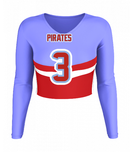 Carmel V  Neck Crop Jersey