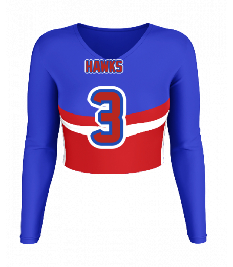 Carmel V  Neck Crop Jersey