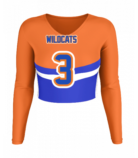 Carmel V  Neck Crop Jersey