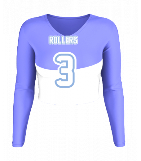 Carmel V  Neck Crop Jersey