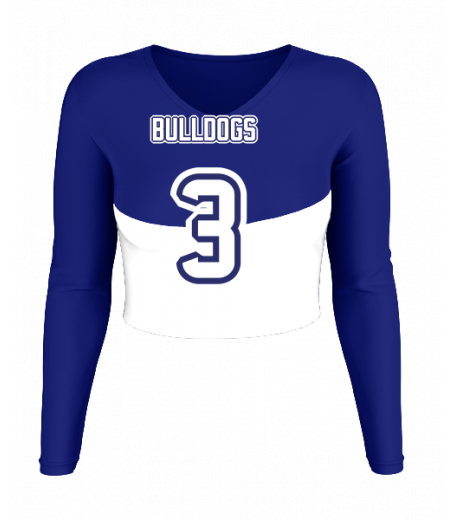 Carmel V  Neck Crop Jersey