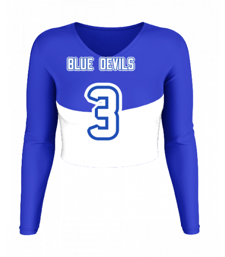 Carmel V  Neck Crop Jersey