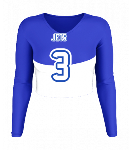 Carmel V  Neck Crop Jersey