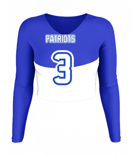 Carmel V  Neck Crop Jersey