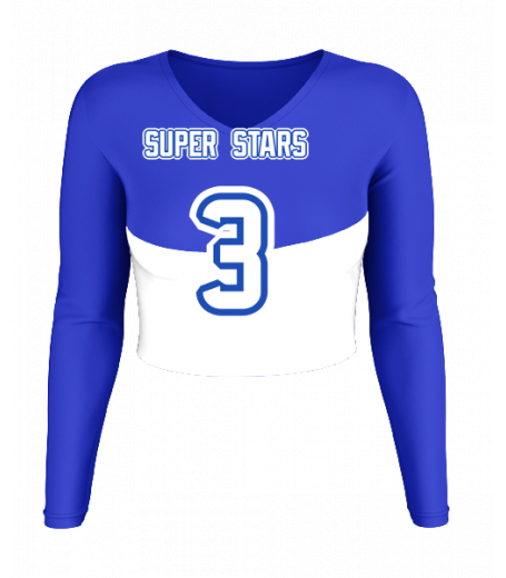 Carmel V  Neck Crop Jersey