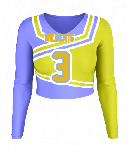 Delray V  Neck Crop Jersey