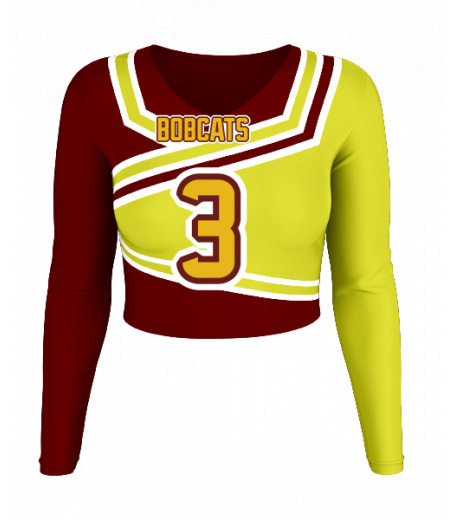 Delray V  Neck Crop Jersey