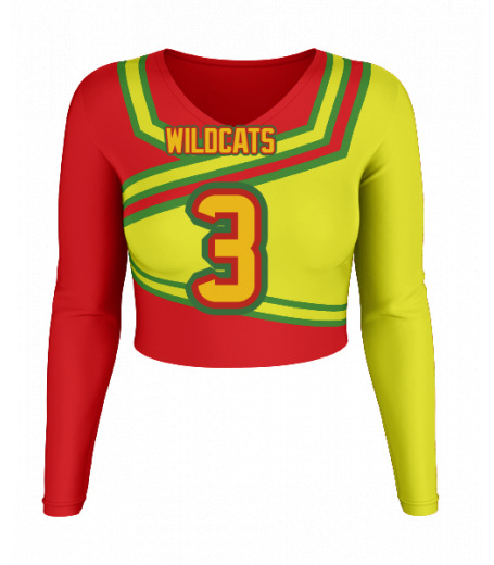 Delray V  Neck Crop Jersey