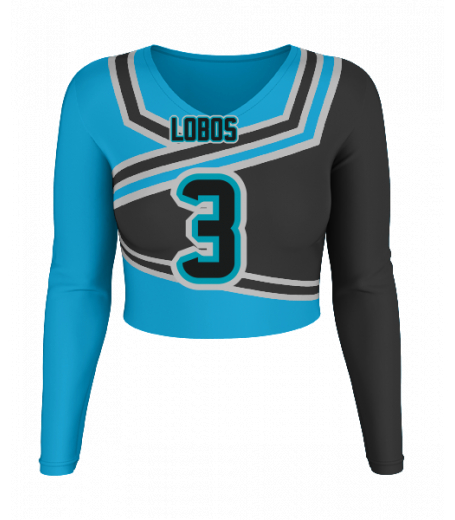 Delray V  Neck Crop Jersey