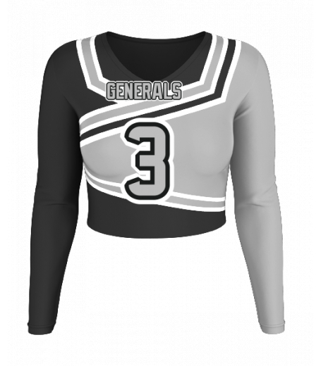 Delray V  Neck Crop Jersey