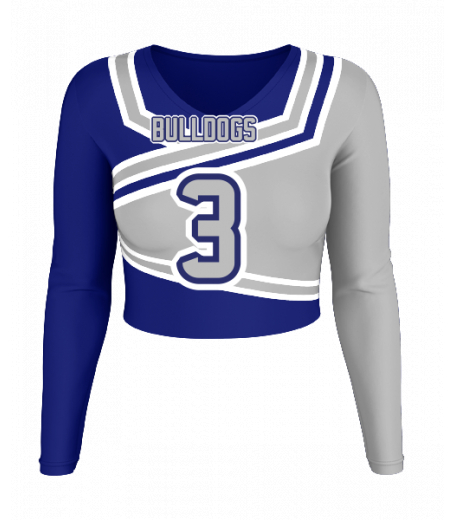 Delray V  Neck Crop Jersey